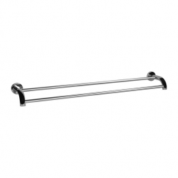 QUVIOHanddoekrekwandmet2stangen-RVS-80cm