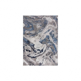 GoossensVloerkleedMarbledinNavymarbled