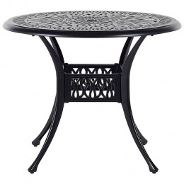 Beliani-ANCONA-Tuintafel-Zwart-90x90cm-Aluminium