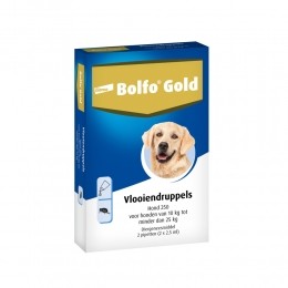 BolfoGoldAntiVlooiendruppelsHond10-25kg2pipetten