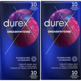 2xDurexCondoomsOrgasmIntense20stuks