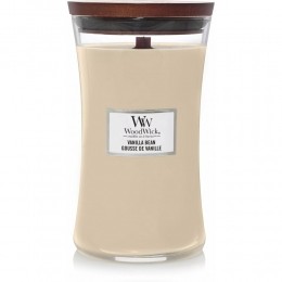 WoodWickGeurkaarsLargeVanillaBean611gr