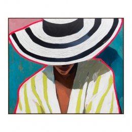 byfonQLinenGraceSchilderij100x120cm-Walnoot