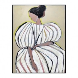 byfonQShyLayersSchilderij78x100cm-Zwart