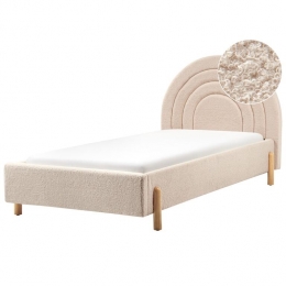 Beliani-ANET-Bed-Beige-90x200cm-Boucl