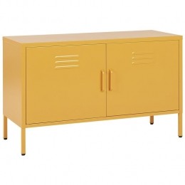 Beliani-URIA-Kantoorkast-Geel-Staal