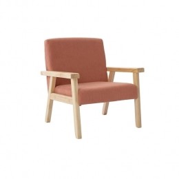 sweeek-Scandinavischekinderfauteuilincorduroyenrubberhout