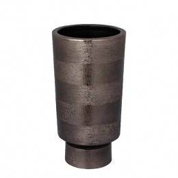 PTMDBloempotErga-26x26x50cm-Aluminium-Zwart