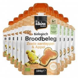 10xdeKleineKeukenBioBroodbelegZoeteAardappelAppel100gr