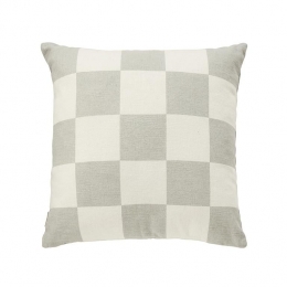 byfonQCheckSierkussen50x50cm-Grijs