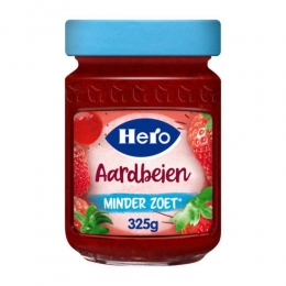 HeroJamMinderZoetAardbeien325gr