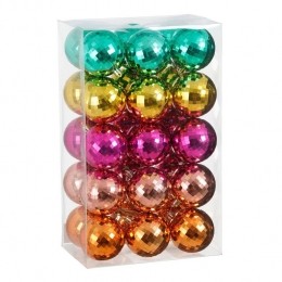 MicaDecorationsKerstballenset-30Stuks-8cm-Onbreekbaar