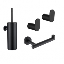 XIVADAToiletset-Toiletborstel-Wcrolhouder-Handdoekhaakjes