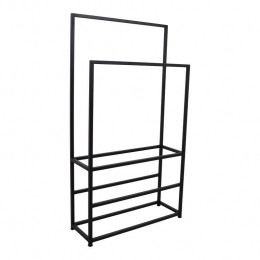 LOFT42MocaHanddoekenrek-Dressboy-Kledingrek-Zwart-Metaal