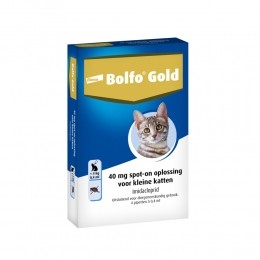 2xBolfoGoldAntiVlooiendruppelsKatVanaf1kg4pipetten