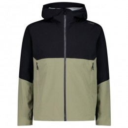CMP-JacketFixHood2Layer-Regenjasmaat48olijfgroenzwart