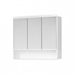 SpiegelkastPliegerLymomet3Deuren58x495x145cmWit