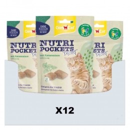 12xGimCatNutriPocketsInsectCatnip60gr