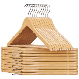 Calicosy-Setvan20houteneucalyptuskleerhangers-H23cm