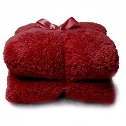 UniqueLivingTeddyplaid150x200cmred