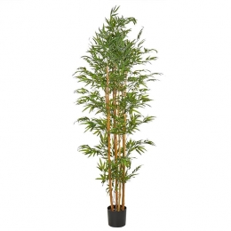 Beliani-BAMBOO-Kunstplant-Groen-220cm-Synthetisch