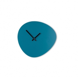 WandklokaposPebbleaposPetrolBlauw