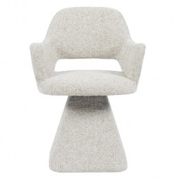 Bronx71EetkamerstoelJoshdraaibaarchenilletaupe