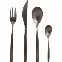 MepraBesteksetStiriaOroZwart-Gematteerd-RVS-24-delig