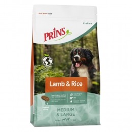 PrinsProCareLamRijstHondenvoer12kg