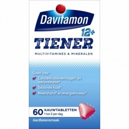 GratisVerzending4xDavitamonTiener12Aardbei60kauwtabletten