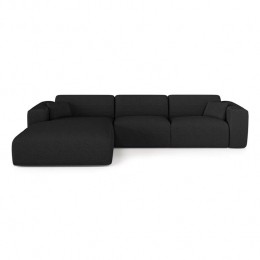Sofalinkshoekcabriodunlopillo5zitsbouclettezwart