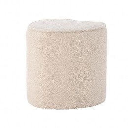 NestlivingJillyHartvormigeTeddystofKinderpoefBeige