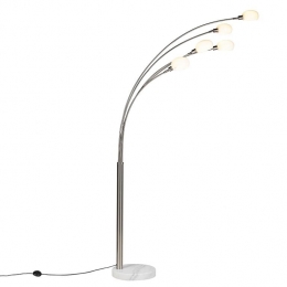 QAZQAVloerlampsixtiesmarmo-Staal-Design-L1240mm