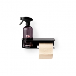 ZOToiletrolhouderRechtsZwart