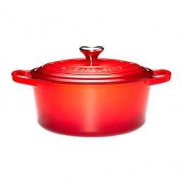 LeCreusetSignatureBraadpan24cm-Kersenrood