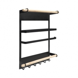 QUVIOKeukenrekjemetaalmetmagneet-Zwart