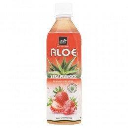 5xTropicalAloeVeraDrinkAardbei500ml