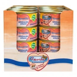 24xRenskeVezelKattenvoerNatKip-Zalm70gr