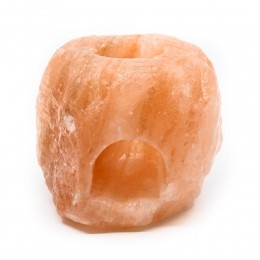 ZoutsteenWaxinelichthouderOranjeAromaDiffuser1kg10x9x9cm