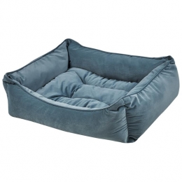 Beliani-IZMIR-Dierenbed-Blauw-Fluweel