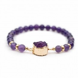 EdelsteenArmbandAmethistmetAmethistCluster