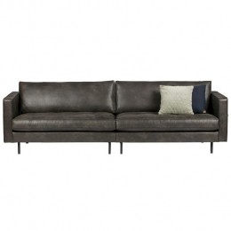 WOOODRodeoClassic3-zitsbank-Eco-leder-Zwart