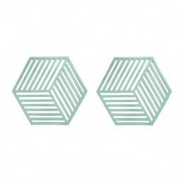 KrumblePannenonderzetterHexagon-Groen-Setvan2