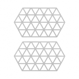 KrumbleSiliconenpannenonderzetterHexagonlang-Grijs-Setvan2