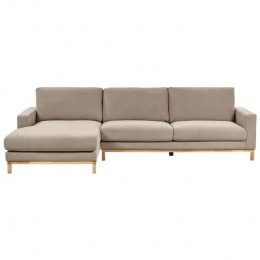 Beliani-SIGGARD-Hoekbank-Taupe-Rechtszijdig-Polyester