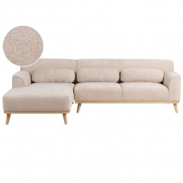 Beliani-SIMOS-Hoekbank-Beige-Rechtszijdig-Chenille