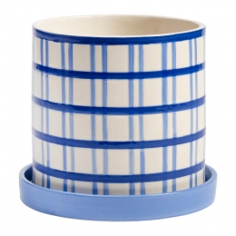 kleveringClashBloempotMedium-GridBlauw