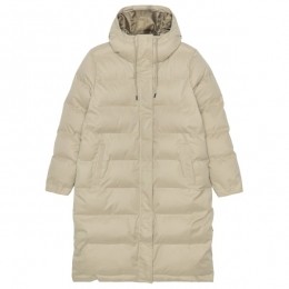 Selfhood-WomensHoodedPufferCoat-LangejasmaatMbeige