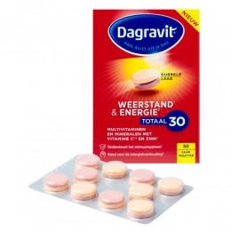 22gratis4xDagravitTotaal30WeerstandEnergie50kauwtabletten