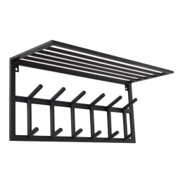 LOFT42KapstokJaimy-Zwart-Metaal-6dubbelehaken-80x35x30
